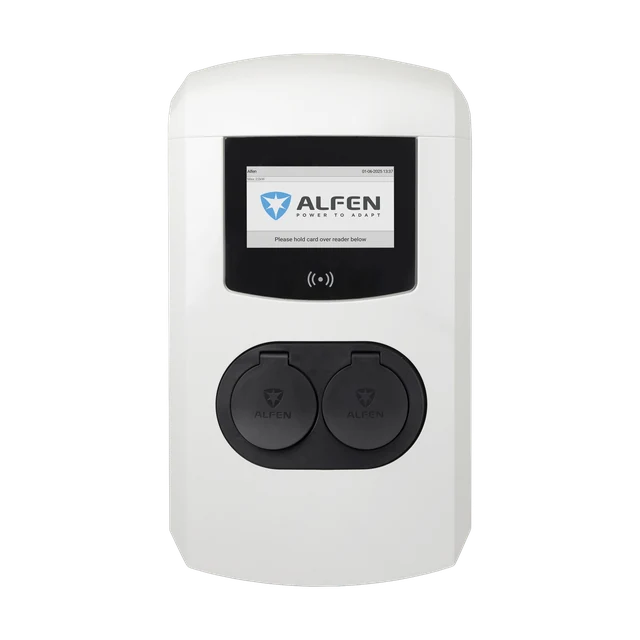 Alfen Eve Double Pro-line Alfen Eve Double met twee laadpunten, productfoto vooraanzicht