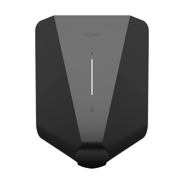 Easee Charge Up Easee Charge Up laadpaal in het zwart, productfoto vooraanzicht