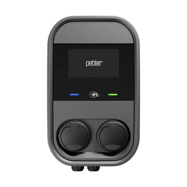 Peblar Dual Peblar Dual met twee laadpunten, productfoto